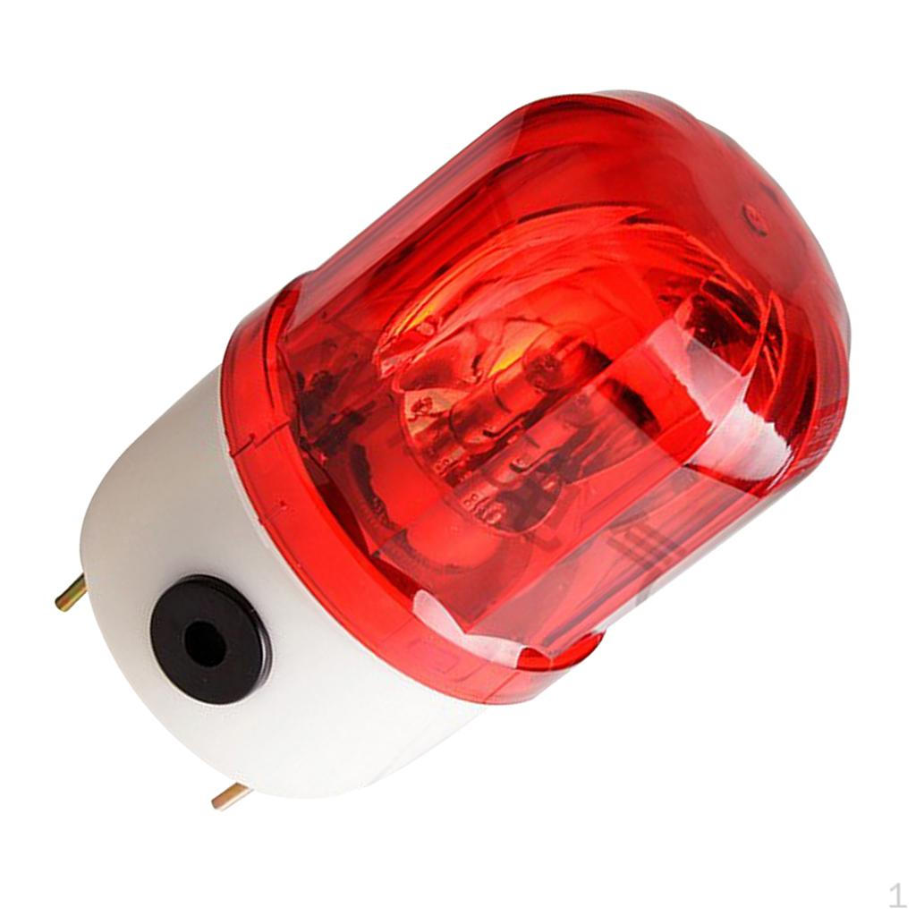 Beacon Light Flashing Rotating Sound Alarm W/ Bolt Bottom