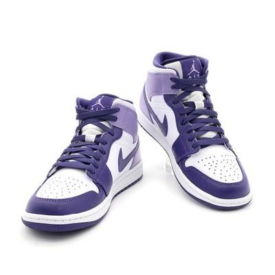 DQ8426-515 Nike Air Jordan 1 Mid Небесно-лиловый Белый Светло-голубичный (Мужской)