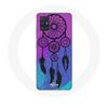 Чехол для Samsung Galaxy A51 5G Dream Catcher, черный, синий и фиолетовый фон