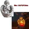 Angel Wings Feathered Tea Light Candle Holder Figurine Ornament Memorial Gift