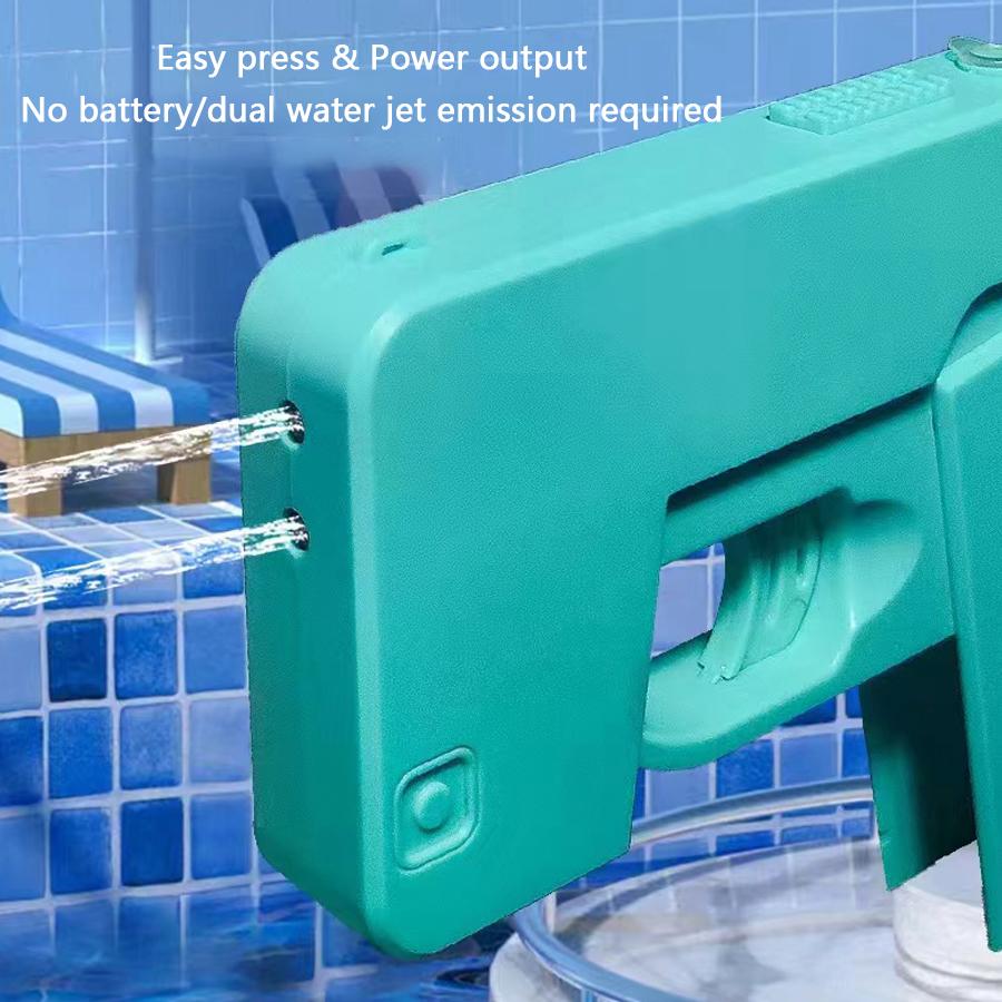 8093 Складной водяной пистолет с двумя насадками для детей, игрушка для уличной водной битвы