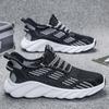Fashion Sports Shoes Men Spring Flying Woven Mesh Breathable Casual Shoes Light Flat Walking Shoes MEN'S and Students' Running Shoes.