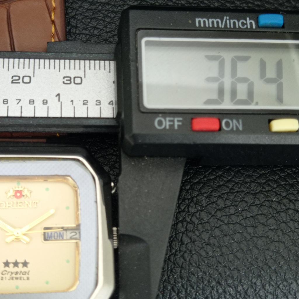 Orient КРИСТАЛЛ АВТОМАТИЧЕСКИЕ ЯПОНИЯ 46941 МУЖСКИЕ ВИНТАЖНЫЕ ЧАСЫ С БЕЖЕВЫМ ЦИФЕРБЛАТОМ a704827-1