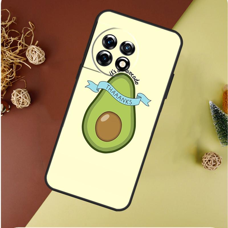 Cartoon Avocado For OnePlus Nord 4 CE 3 2 Lite N20 N30 9 10 Pro 8T 9RT 10T 10R 13R 12R 11 12 13 Phone Case