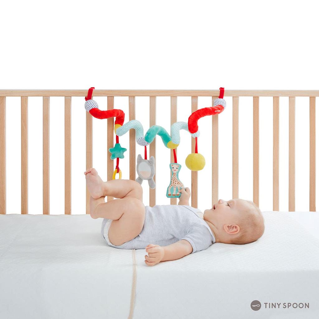 Японская коляска Vulli Buggy Sophie the Giraffe для колясок, со звуком, можно играть с 0 лет и 3 популярными детскими игрушками [Цикл прогулок]