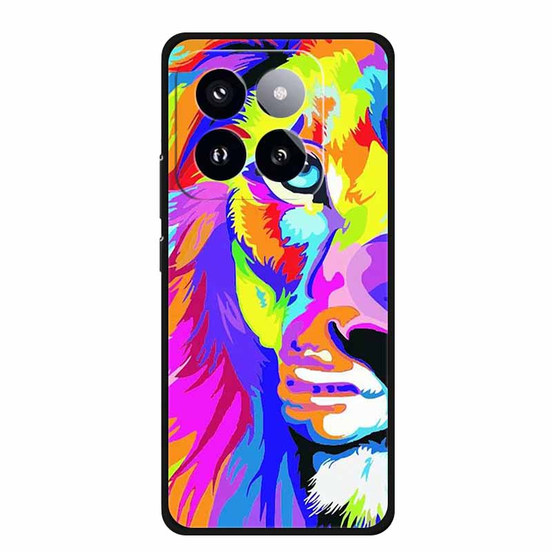 Для Xiaomi 14T PRO Чехол Роскошный Мягкий Силикон ТПУ Чехлы для Телефона Задняя Крышка Для Xiaomi14T Бампер Защитный Ударопрочный Любовь fundas