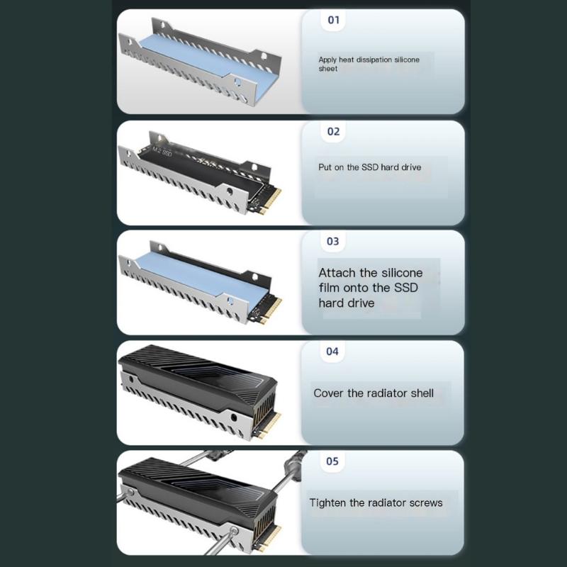 ARGB M.2 Радиатор для SSD, Алюминиевый 2280 M.2 5V 3Pin Адресуемый ARGB Синхронизация NVME Радиатор для M.2