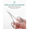 Stainless Steel Curved Tip Thin Blade Cuticle Scissors Nail Clippers Trimmer Manicure Tools Eyebrow Toos Dead Skin Remover