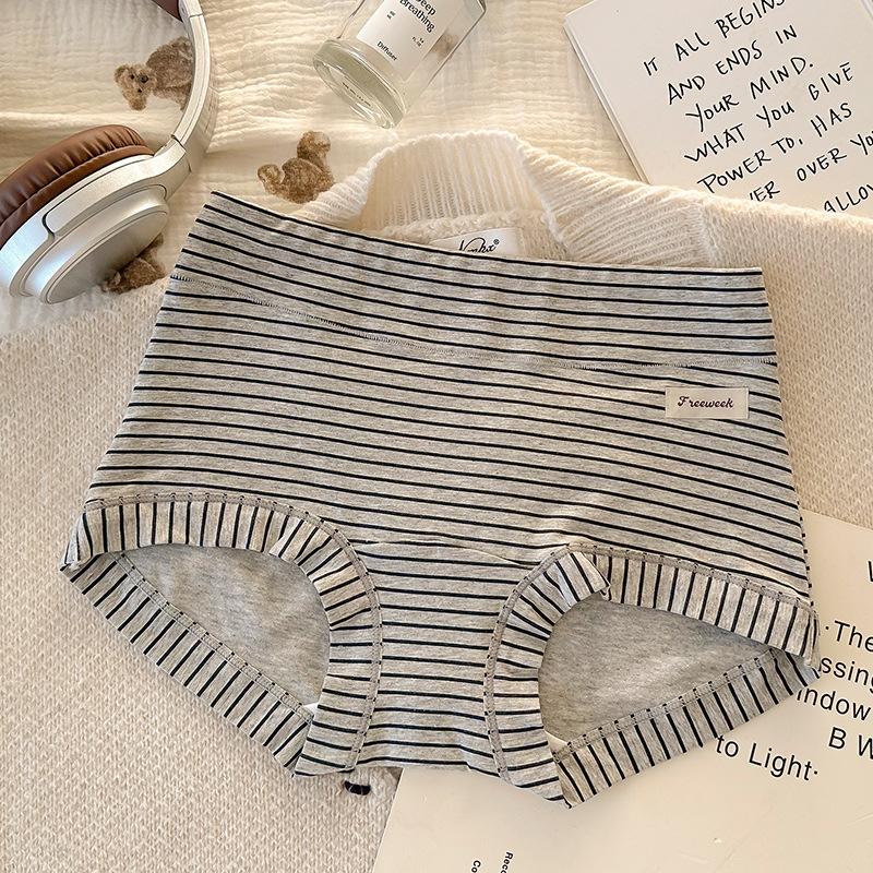 Девочки Весна и Осень Винтажные Хлопковые 10 Антибактериальные с Удлиненной Ластовицей Без Следов Полностью Закрывающие Бедра Трусы