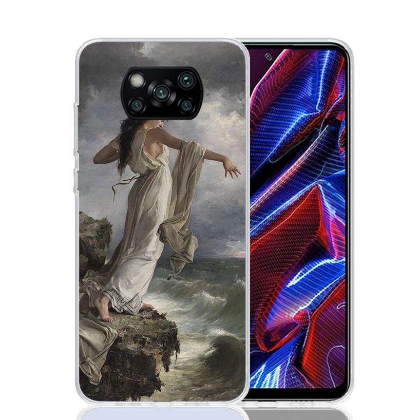Чехол для телефона в стиле Ренессанс для Xiaomi Poco X7 X6 X5 Pro F7 Ultra Redmi 15C 15 13 13C 12 12C 10 10A 10C 9 9A 9C 9T Обложка Po