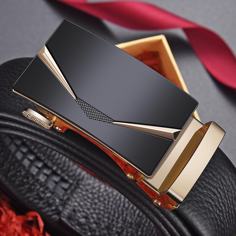 Men's Automatic Buckle Leather Belt - Business Casual Waist Belt