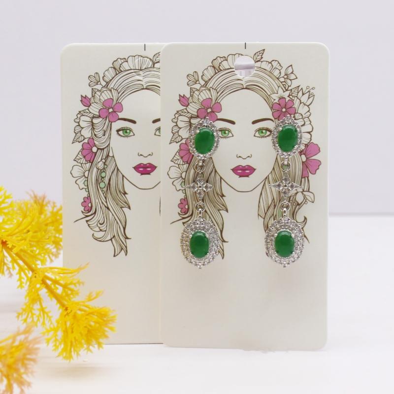 50pcs 5x9cm Earrings Cards Paperboard Jewelry Newest Arrived Popular Display Cardboard Hot Sale Fashion Design Delicate Cards