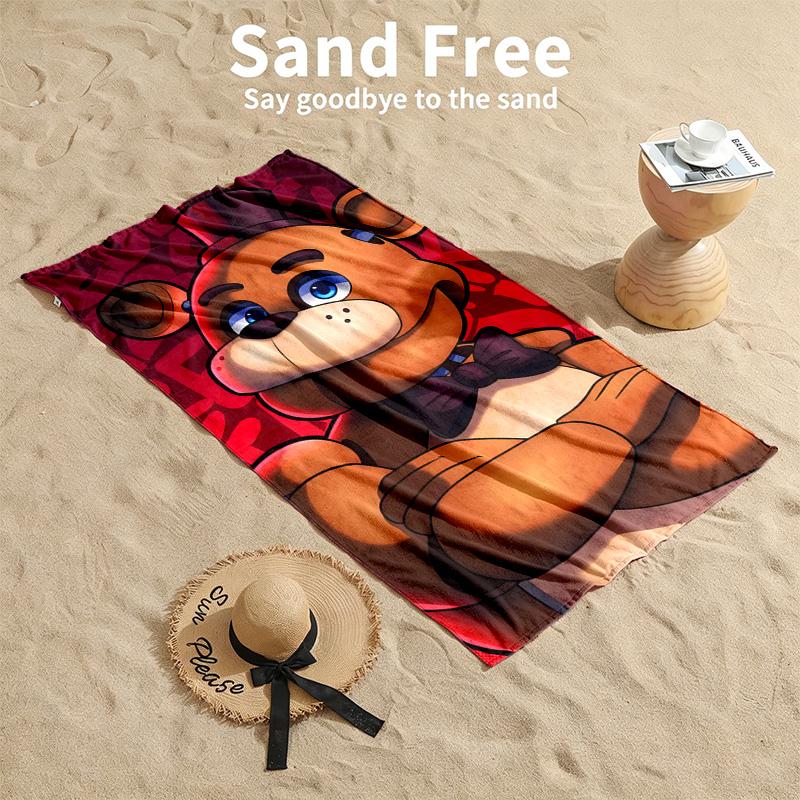 Five nights at freddy Beach towels also serve as bath towels summer essential a musthave for the outdoors the beach and the pool