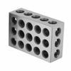 Milling Parallel Clamping Blocks, 2-Piece Precision Steel 23-Hole Milling Tool Accessory, Steel Engineer Blocks, 25x50x75mm, 23-Hole Milling Parallel