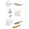 Outdoor Tackle Useful Minnow Lures Pencil Baits with Steel Ball Fish Hooks Winter Fishing