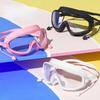 Очки для плавания Водонепроницаемые Антизапотевающие HD Прозрачные Затычки для ушей Детские Очки для плавания Большая оправа Очки для бассейна Аксессуары для плавания