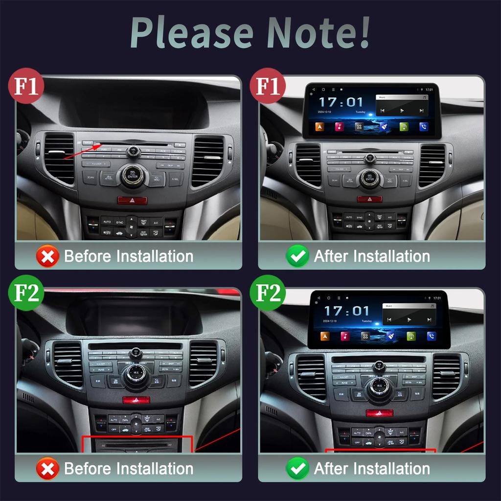 12,3 дюйма Для Honda Accord 8 Европа Spirior 2009-2013 Автомагнитола Мультимедийная Навигация Беспроводной BT CarPlay Сенсорный Экран Головного Устройства