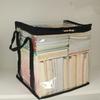 Clear Book Storage Bag PVC Waterproof Large Capacity Zipper Multipurpose for Books Documents