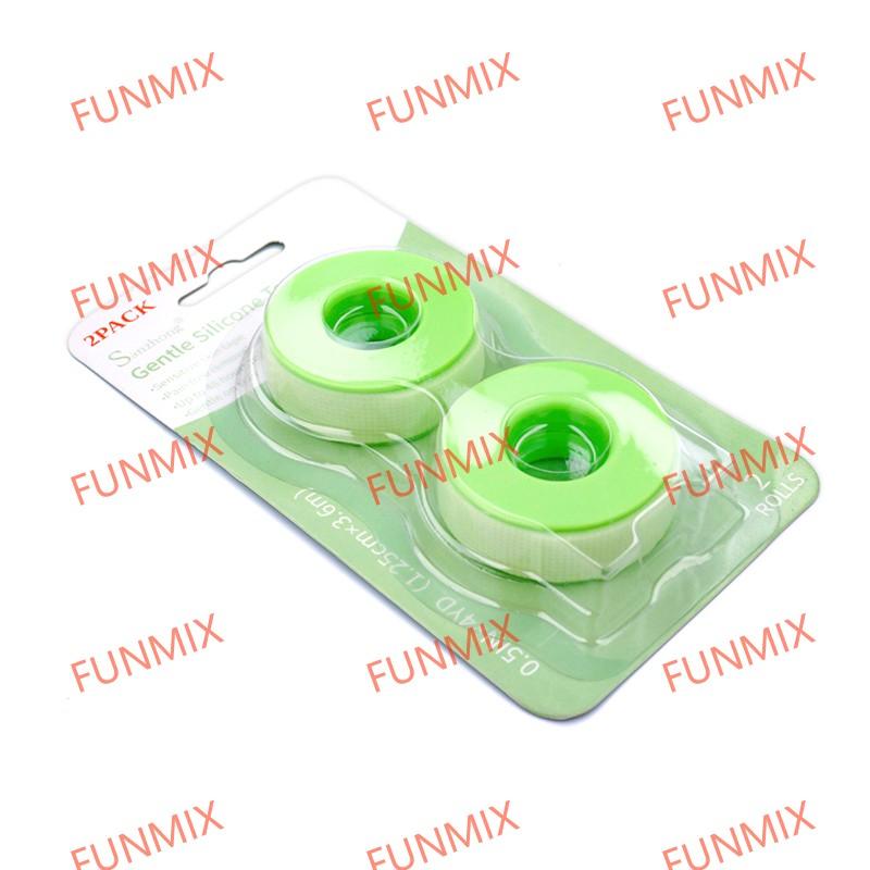 2pcs Non-woven silicone gel eyelash tape breathable sensitive resistant eye pad Eyelash extension tools 1.25cm or 2.5cm