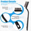 60Pcs Wire Brush Set Industrial Toothbrush Mini Copper Steel Wire Brush Stainless Steel Wire Brush Dirt Hard Cleaning Metal Rust