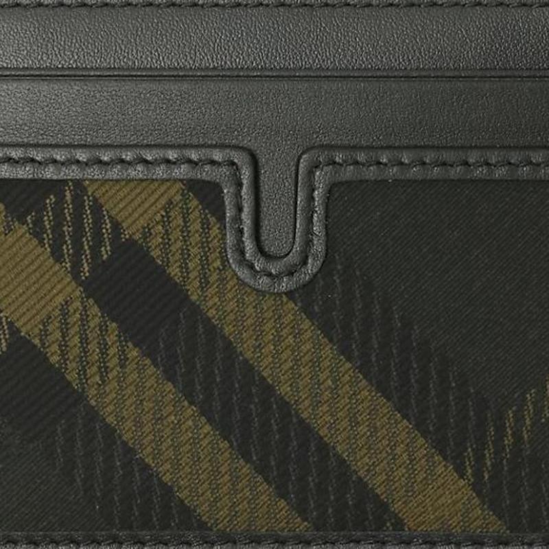 Burberry Жаккард Мелкая Твиловая Клетка Держатель для карт из полиэстера Мужские аксессуары Shadow 80984541