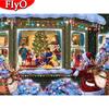5D DIY Full Square Round Diamond Painting Santa Claus Sale Diamond Embroidery Mosaic Cartoon Christmas Decoration