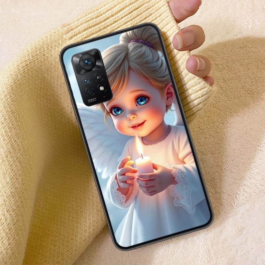 Beautiful AngelClmj Beautiful Angel Phone Case For Redmi Note 13 14 15 Pro Plus 12 13C 12C 15C 9 10 10C 9T 9C 9A TPU Soft Cover