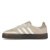 Adidas Sambae Linen Gum женские кроссовки кремовые с оттенком белого серые JI3882