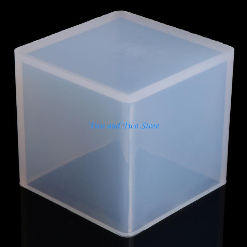 HX6F Multipurpose Cube Castes Stylish Mould for Resin and More Sturdy Silicone Mould Home Accessory Decoration Daily Use
