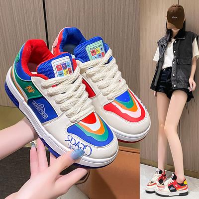 Модный дизайнер Женские кроссовки для бега на толстой подошве Женская обувь Женские кроссовки для ходьбы на толстой подошве Повседневная вулканизированная обувь