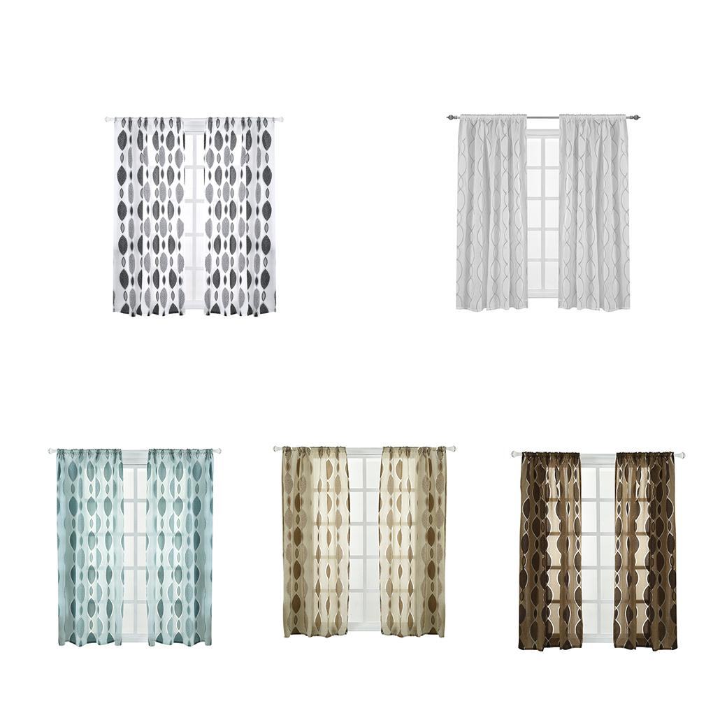 Тюль Прозрачный Окно Экран Дверь Балкон Гостиная Полупрозрачные Жалюзи Занавес