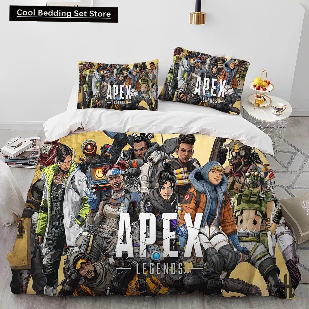 A-Apex Legends Game Gamer Cartoon Comforter Постельный комплект, пододеяльник, постельный комплект, пододеяльник, наволочка, комплект постельного белья размера «king-size»