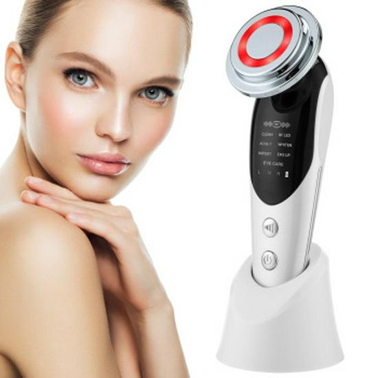 7-in-1 EMS Microcurrent LED Beauty Device: Skin Cleanser & Face Lift