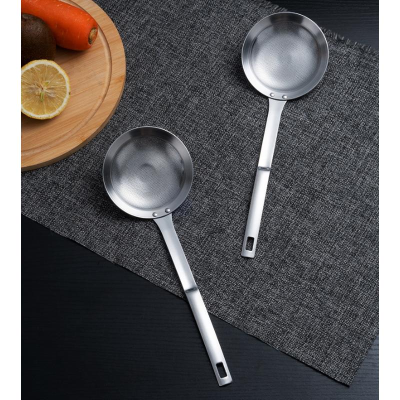 HANYANG 304 ложка для фильтрации масла из нержавеющей стали, товары для дома, изоляционная ложка для соевого молока, сока, сетка для масла, поролоновый фильтр, сетка, утечка