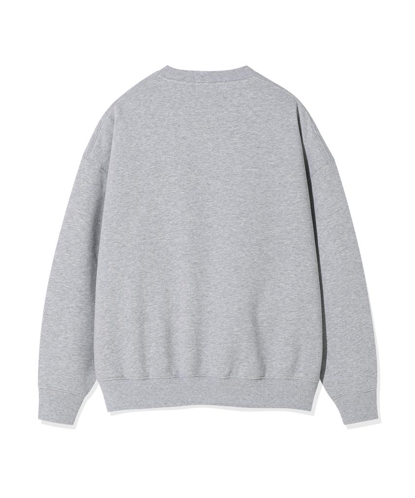 WACKY WILLY Women'S Typographic Sweatshirt Gray
