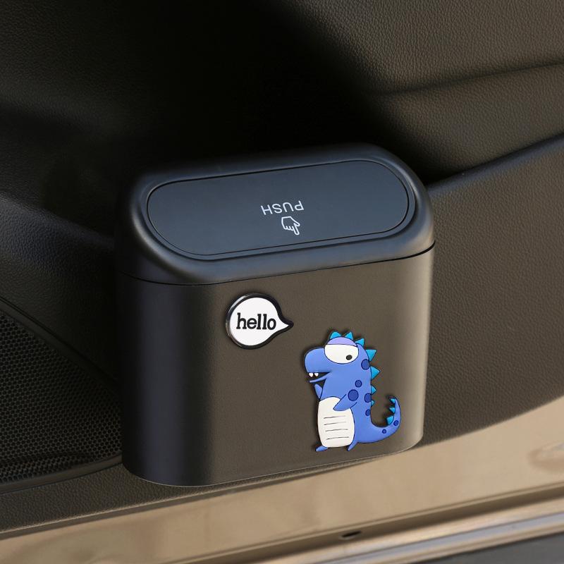 Car Door hanging storage bucket Multi-functional storage box trash can front seat hanging bucket car decorations