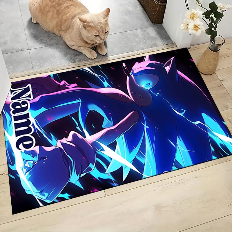 Custom Name "Shark Power: Tralalero Triala" Carpet Rug Customizable Soft Washable Anti-Slip Home Living Room Sofa Mats Personalized Rug. 090994