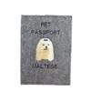 Maltese - Dog passport case, document case, gift for the traveller from the Art-Dog brand