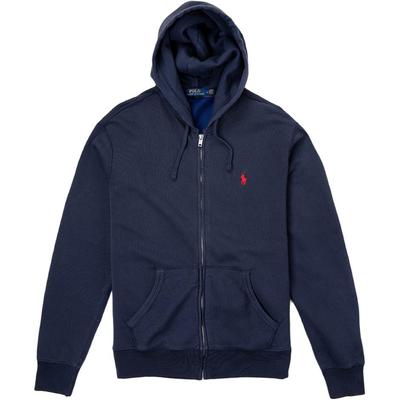 Polo Однотонная толстовка с капюшоном и молнией с логотипом Мужские толстовки 710676904-003