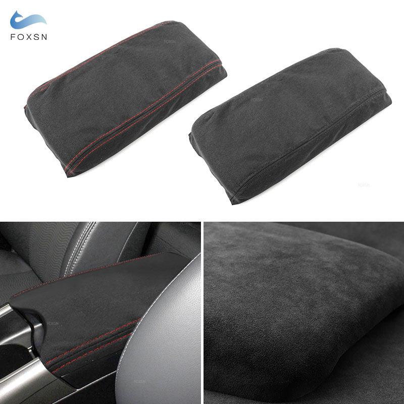 Для Toyota Prius 2010 2011 2012 2013 2014 2015 автомобильный центральный подлокотник черный замшевый кожаный защитный чехол