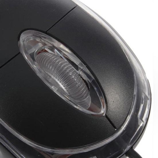 USB Black Wired Optical Light Scroll Wheel Mice Mouse for Computer PC Laptop