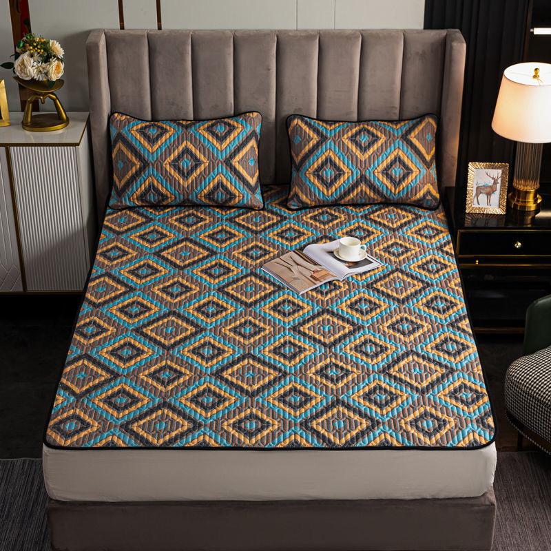 Мягкое постельное белье из хлопка высокого качества, наматрасник, утолщенное стеганое покрывало, эластичные простыни, простыня на подкладке