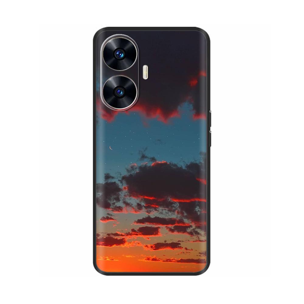 Чехол для телефона Realme C55 Модный Мягкий Жидкий Силикон Полная Защита Задняя Крышка для Realme Narzo N55 Чехол C 55 RMX3710 Fundas