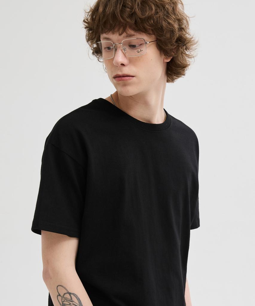 LEIRE Essential Crop T-Shirt [Black]
