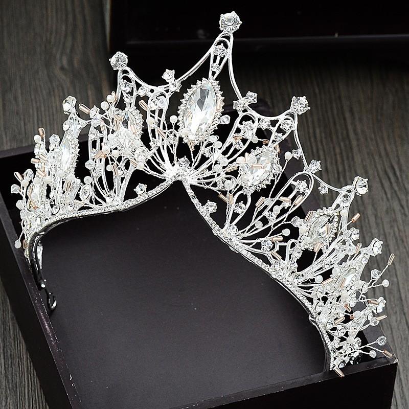 Bridal Crown Styling Wedding Accessories Handmade Wedding Rhinestone Marquise Korean New Style
