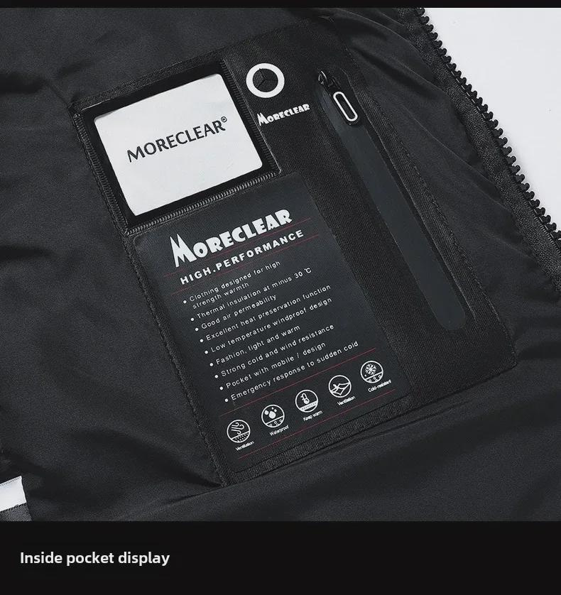 Men's Gray Duck Down Hooded Jacket - Warm, Stylish, and Perfect for Autumn and Winter