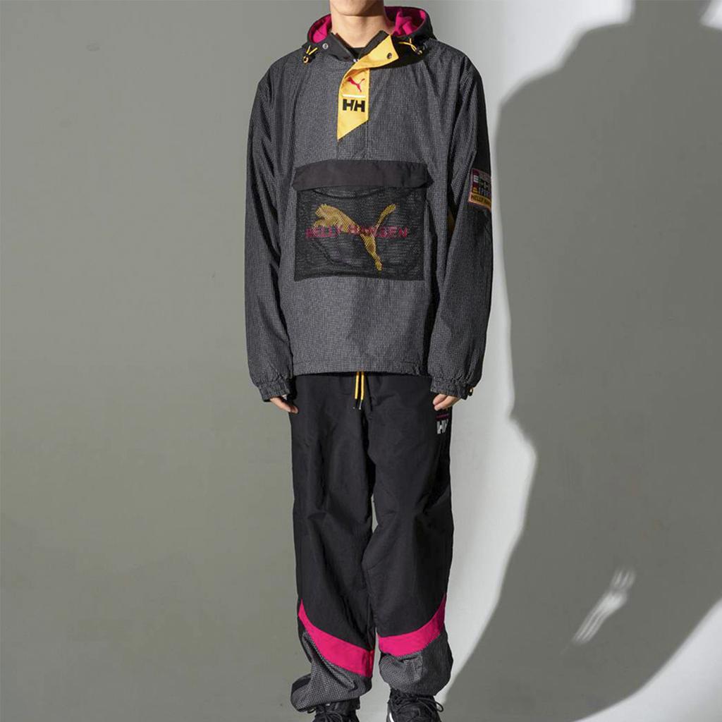 Puma Мужская куртка с капюшоном с колор-блоками X Helly Hansen, черная 597143-01