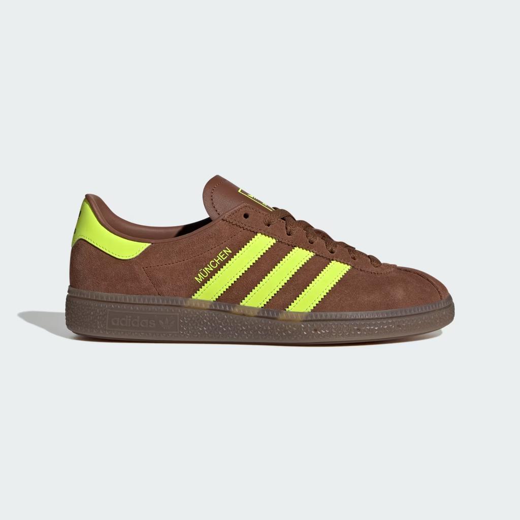 JS3996 adidas Originals Munchen Б/у Коричневый Солнечно-Желтый Резина (Мужской)