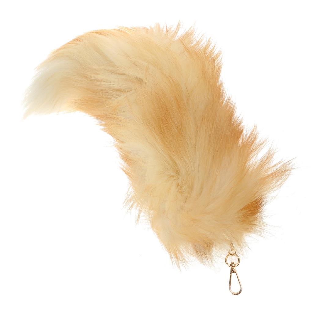 Милый брелок-подвеска для сумки с хвостиком, брелок для ключей, мягкий и нежный, аксессуар для ключей, подарок на рождественскую вечеринку для женщин