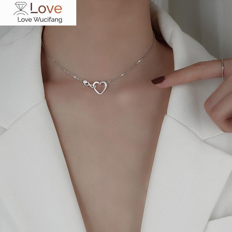 Spring And Summer New Style Pendant Necklace Ladies Heart -Shaped Elegant Sexy Clavicle Chain Jewelry